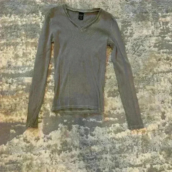 Gap Medium Gray Shirt Vintage 💯 Cotton - Picture 1 of 4